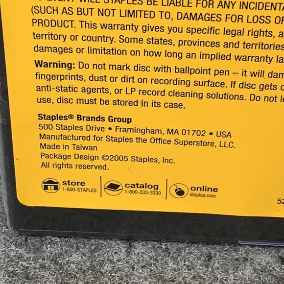 Staples DVD+RW Rewritable Discs 10-pack 4.7GB 2 Hrs Data Photos Music Video - Picture 11 of 12